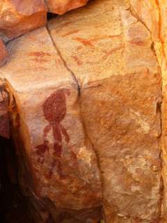 Australie - Peintures rupestres aborigènes.
