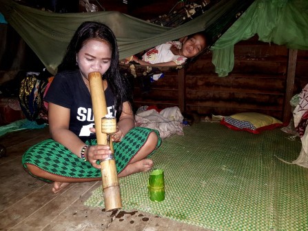 Laos - Bamboo bang!